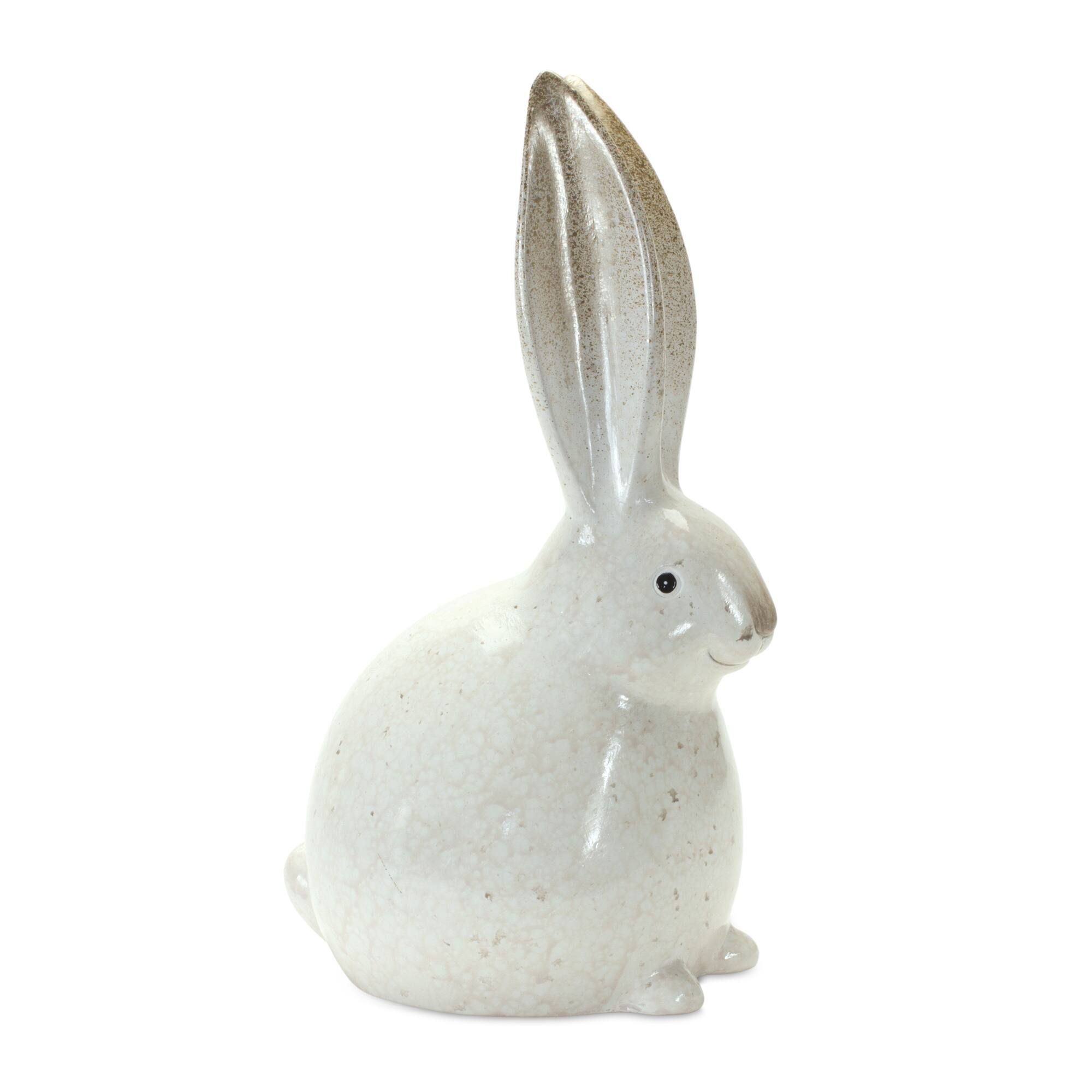 12" Terracotta Bunny Figurine Set